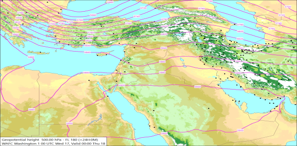 500hPa +24 Hours 17/09/2025 10:32
